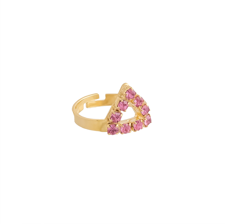 SQUIDE RING PINK TRIANGLE
